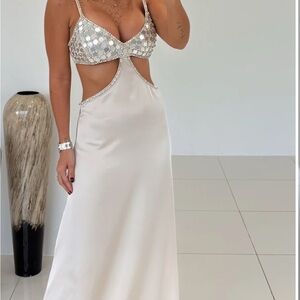 White/beach party dress